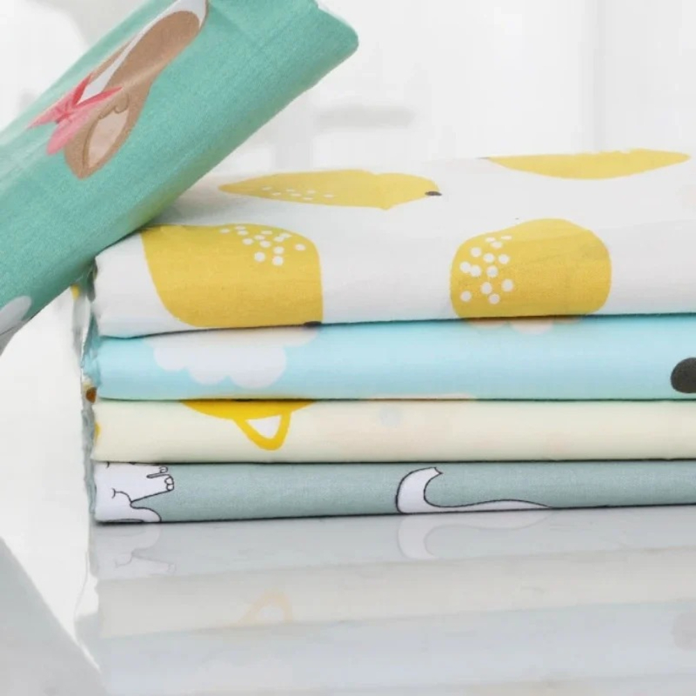Baby Clothing For Bed - Pure Cotton Printed Fabric Baby Bedding
