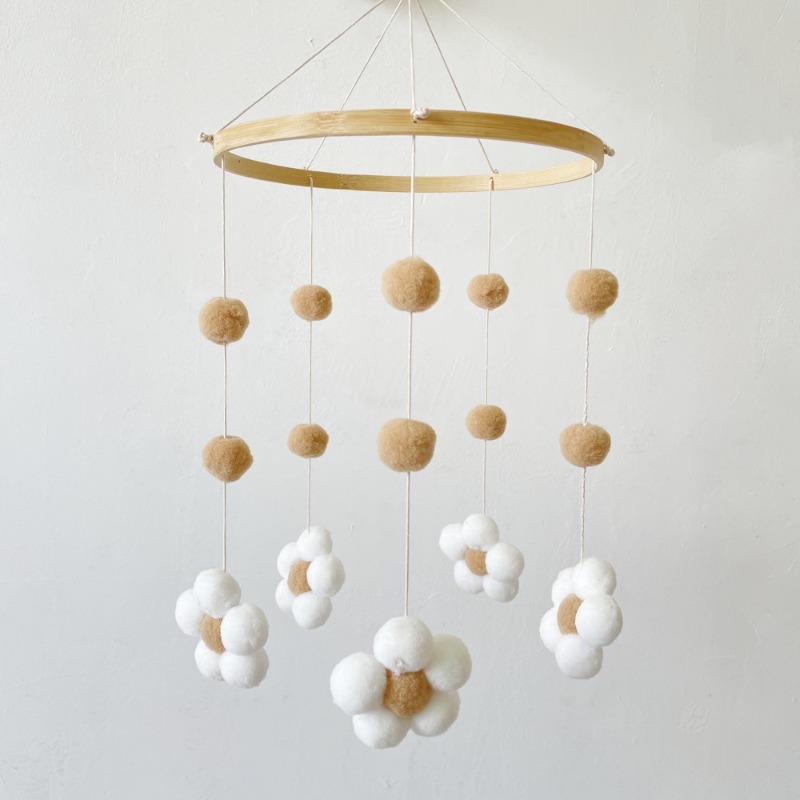 Baby Clothing Stores - Ins Nordic Fur Ball Flower Wind