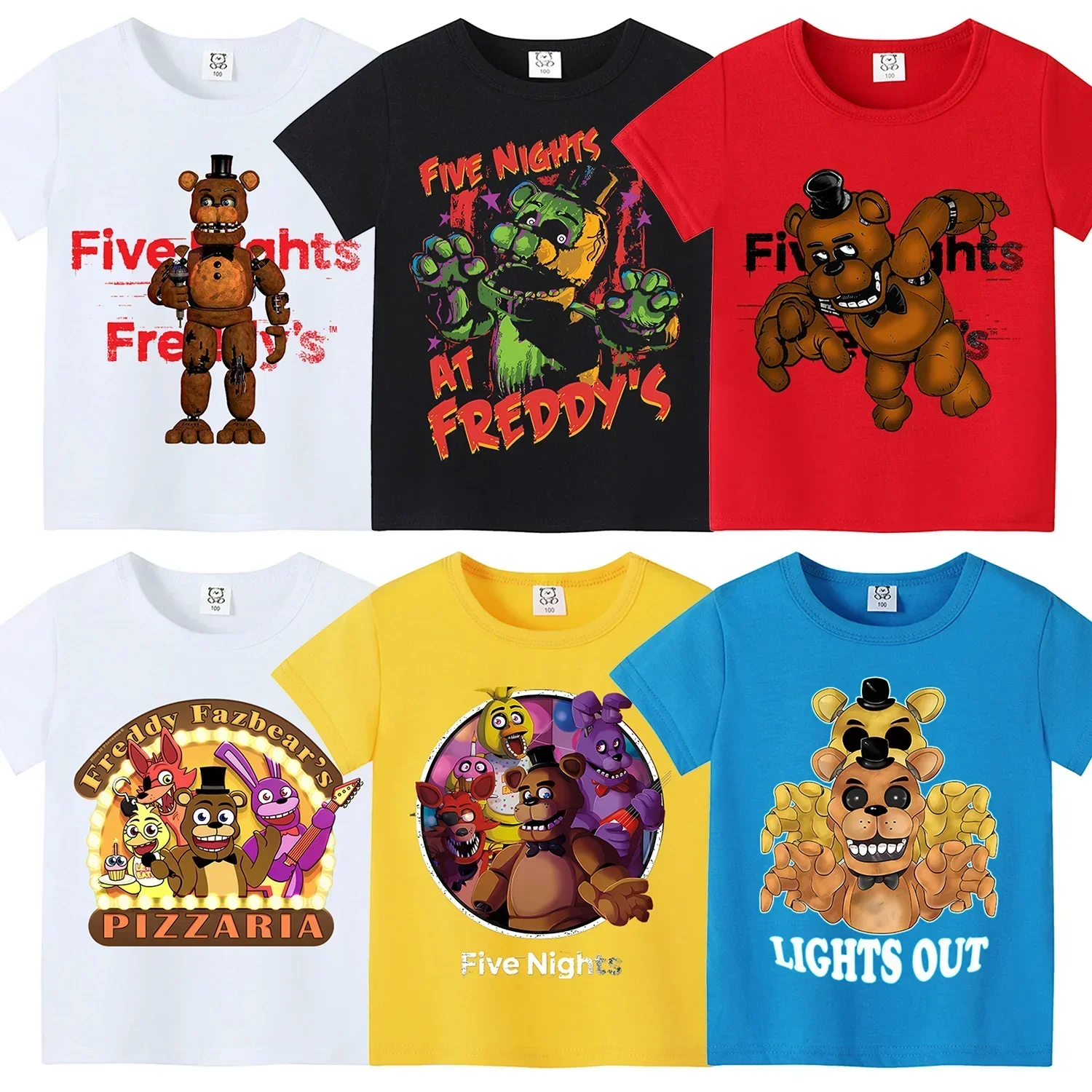 Baby Clothing Night - Five Nights Freddys Theme Short Shirt
