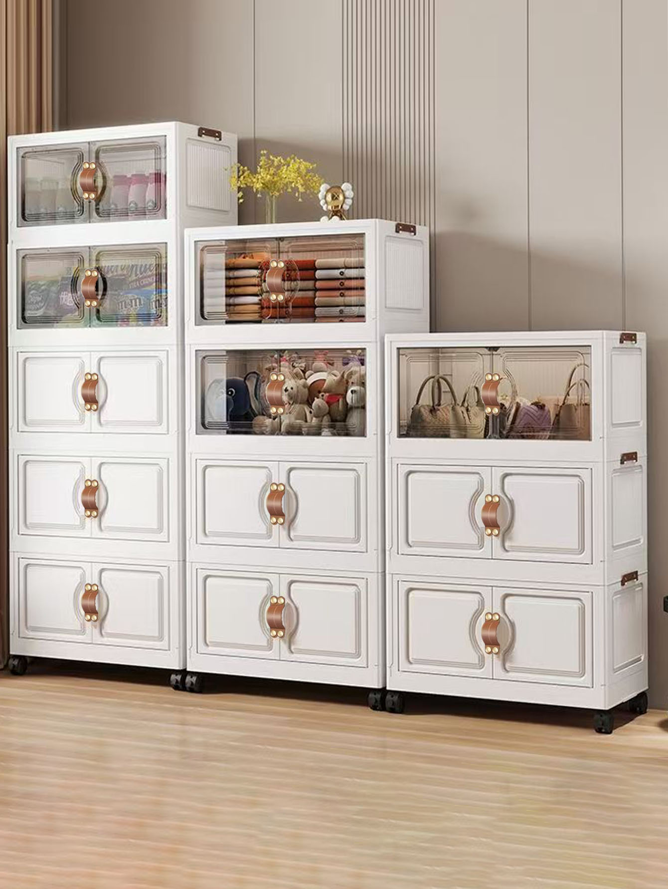 Baby Clothing Unit - Foldable No-Installation Storage Cabinet for Kids'