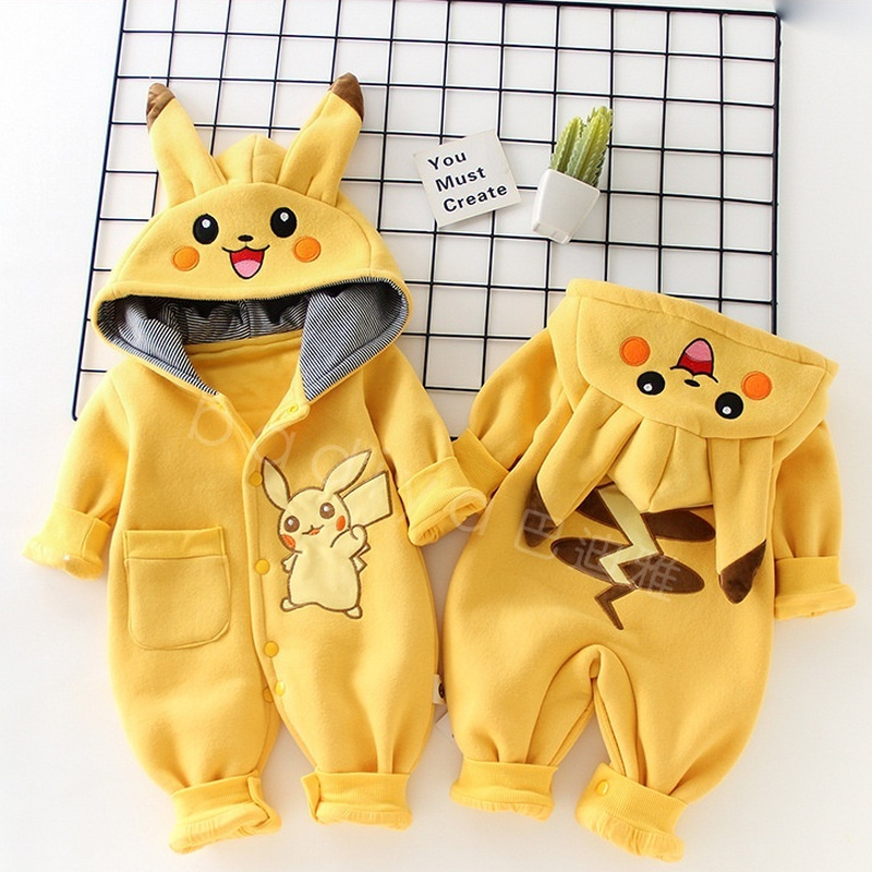 Baby Clothing Items - Cartoon Pocket Monsters Baby Pyjamsa Newborn