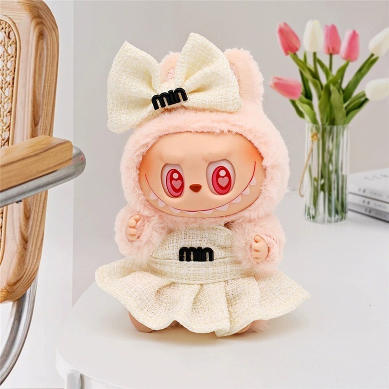 15 17cm For Labubu Doll Korean - Baby Clothing Items 评论和价格