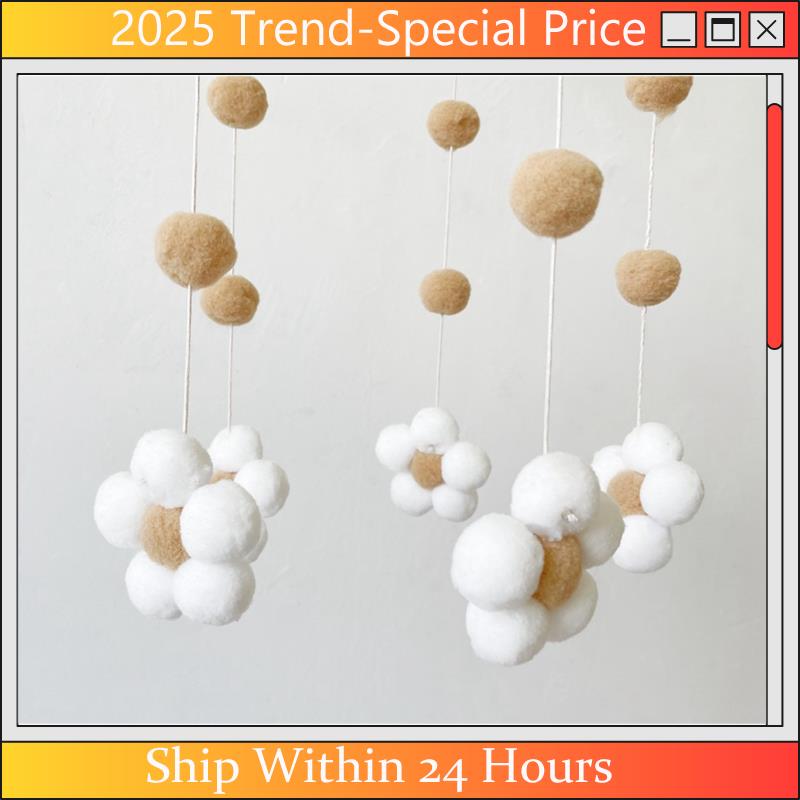 AA64 Nordic Fur Ball Flower Wi - Baby Clothing For Bed 评论和价格