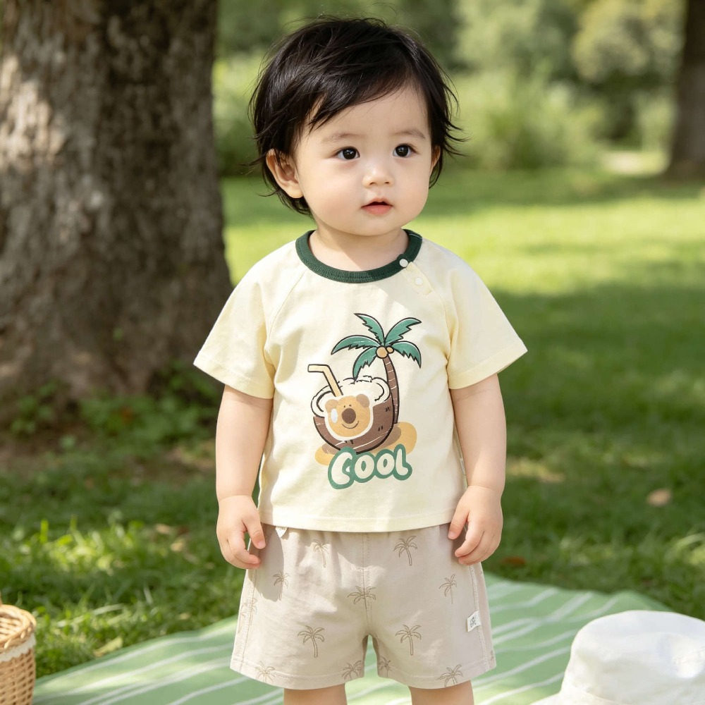 0-3 Year Old Baby Summer Short - Baby Clothing Made In Usa 评论和价格