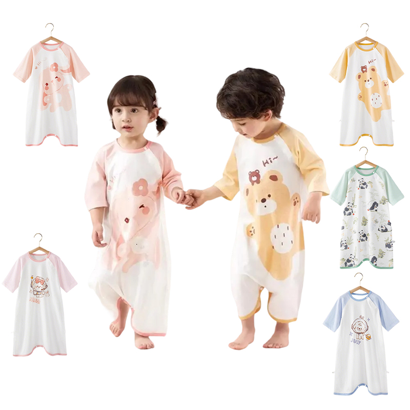 Summer Girl Boy Nightgown Cart - Baby Clothing Night 评论和价格