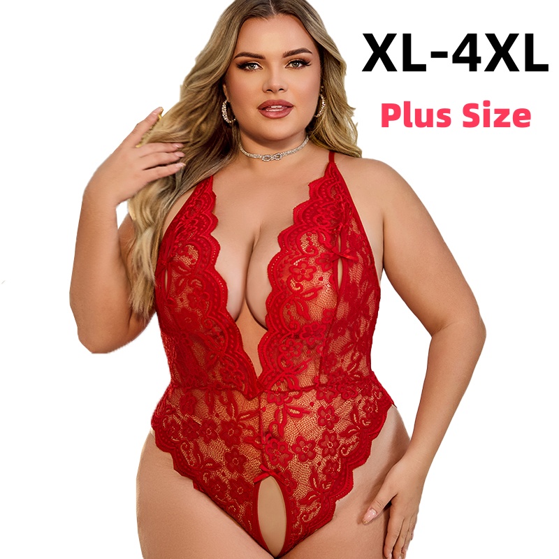 XL-4XL Crotchless Lace Bodysui - Baby Clothing Night 评论和价格