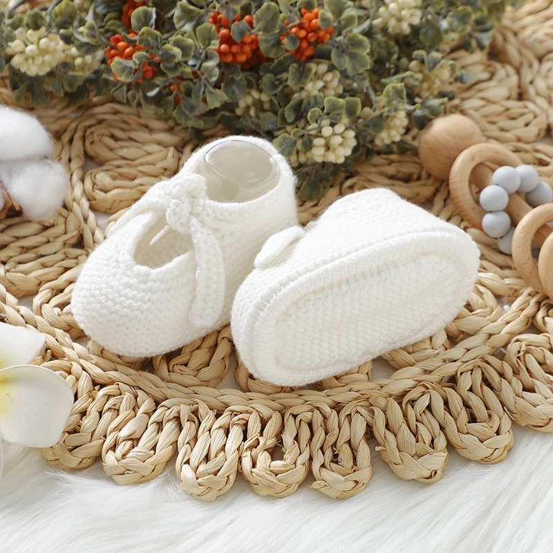 Newborn Baby Shoes Knitted Inf - Baby Clothing For Bed 评论和价格