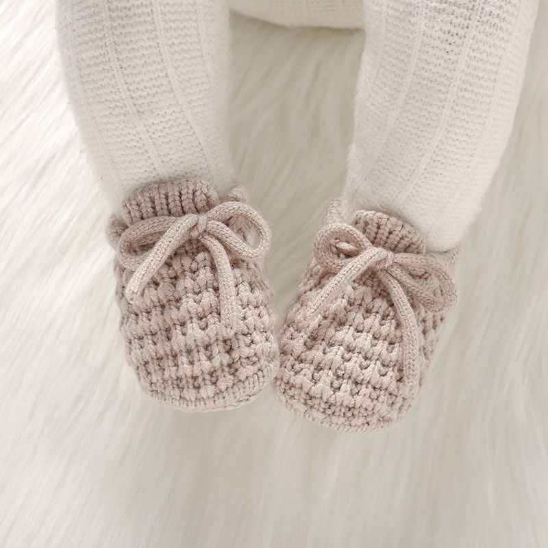Newborn Baby Shoes Knitted Inf - Baby Clothing For Bed 评论和价格