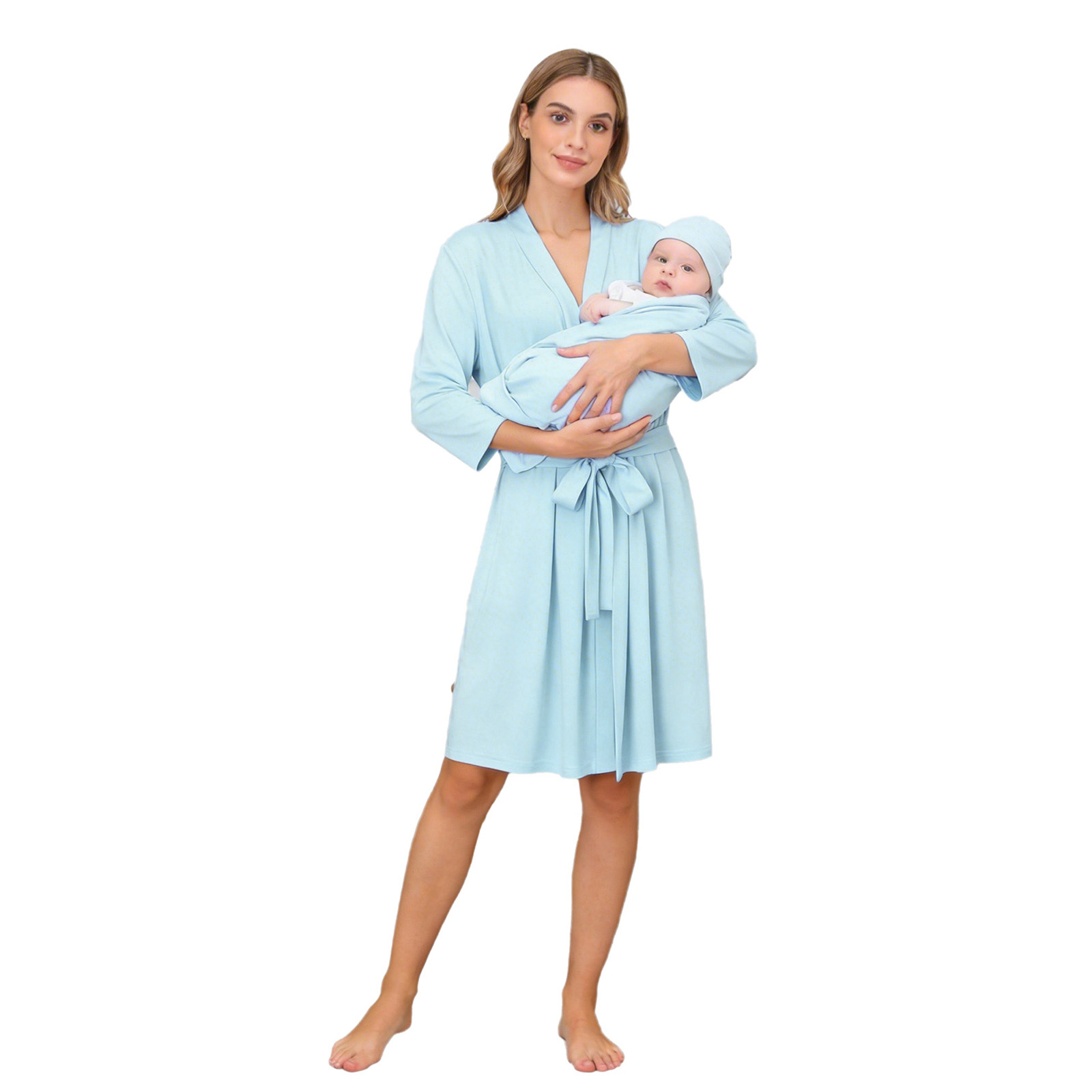 Mommy and Me Robe Swaddle Set  - Baby Clothing Night 评论和价格
