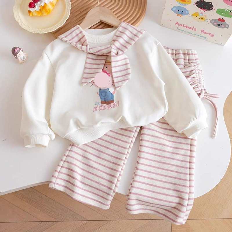 Spring and Autumn Girls' Outfi - Baby Clothing Unique 评论和价格