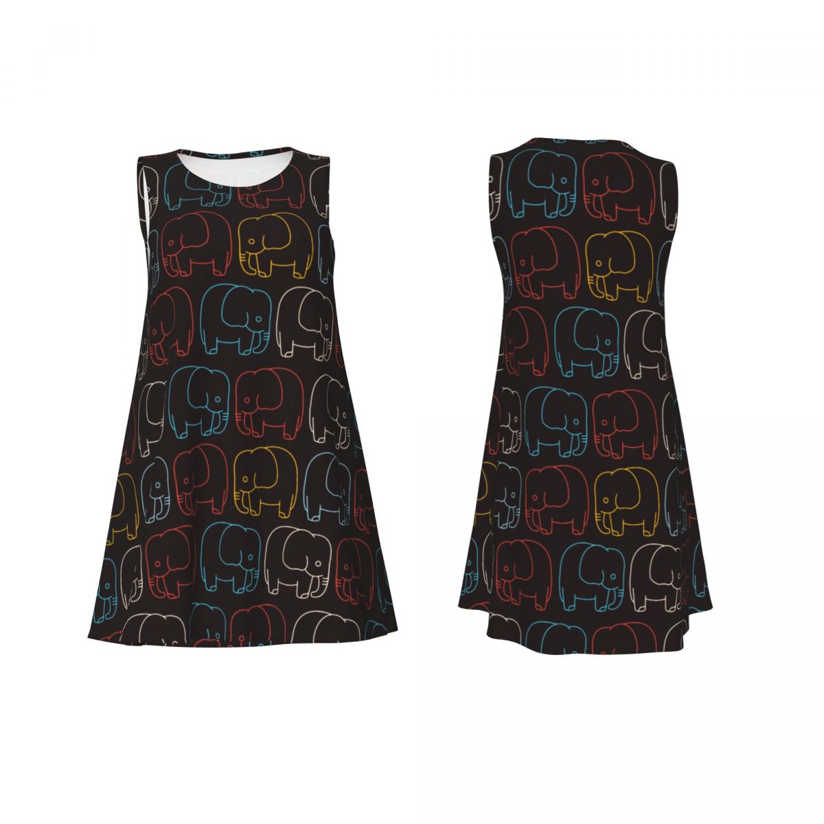 Retro Baby Elephant Dress Colo - Baby Clothing Night 评论和价格