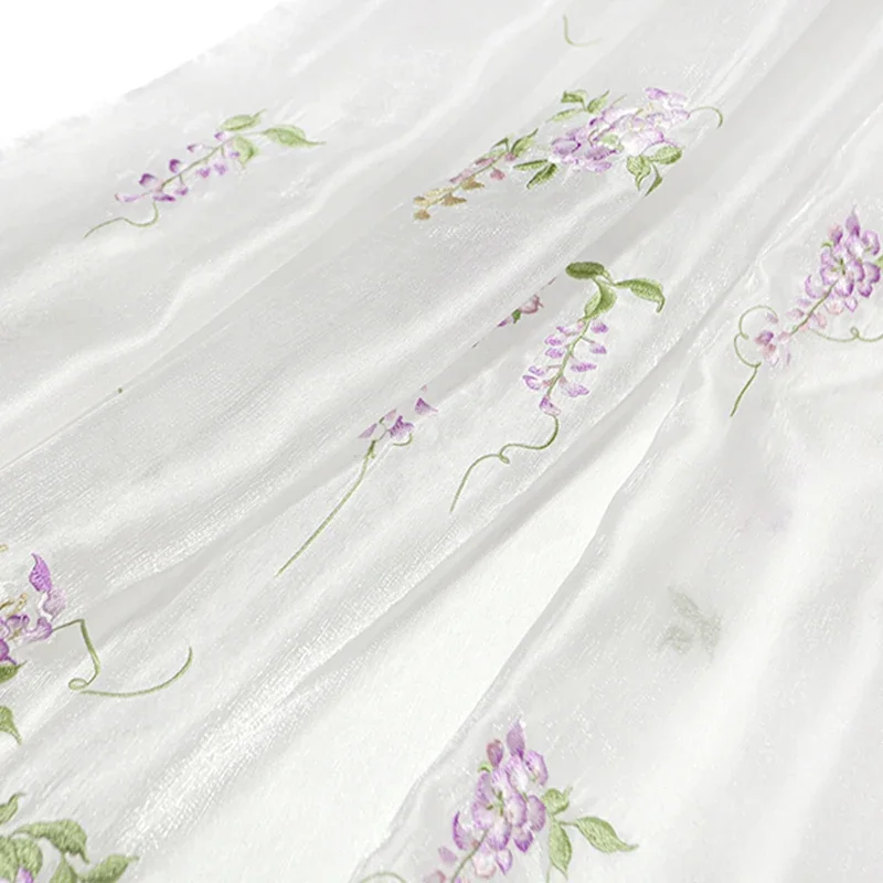Wisteria Embroidery Fabric DIY - Baby Clothing Embroidery 评论和价格